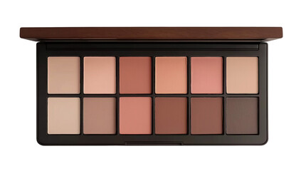 Fototapeta premium eyeshadow palette on transparent background.