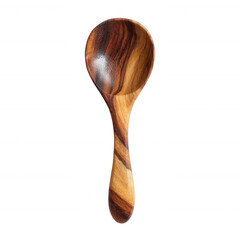 A beautiful wooden spoon with a smooth finish, showcasing the unique grain patterns of the wood. Ideal for cooking, serving, or as a decorative kitchen accessory.