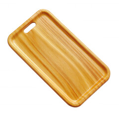 A beautiful wooden phone case showcasing natural wood grain patterns, perfect for adding a touch of elegance and style to your smartphone while providing protection.