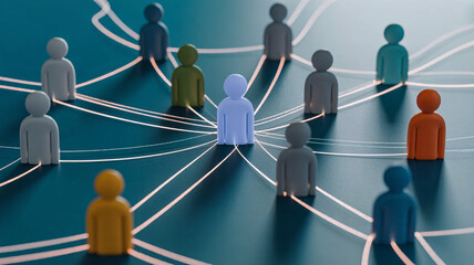 Diverse team members connected digitally, fostering collaboration and innovative ideas in a modern network.