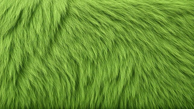 Vibrant green fur texture nature close-up softness detailed view aesthetic appeal for design