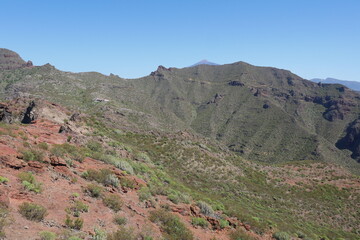 Felsmassiv bei der Mascaschlucht auf Teneriffa
