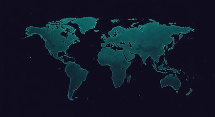 Digital Globe Concept with Glowing Connectivity Points Across Continents
