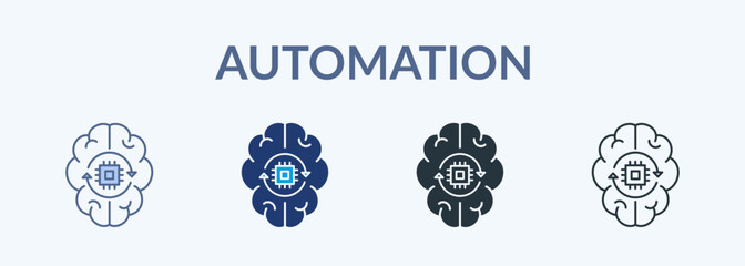 Automation Multiple Style Icon Collection