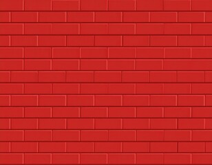 Vibrant crimson brick wall pattern offering a sense of solidity and architectural aesthetic for