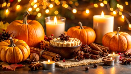 Pumpkin Pie Spice. A warm, cozy blend of cinnamon, nutmeg, ginger, and cloves — the signature flavor of fall in the U.S. Used in lattes, pies, oatmeal, and baking.