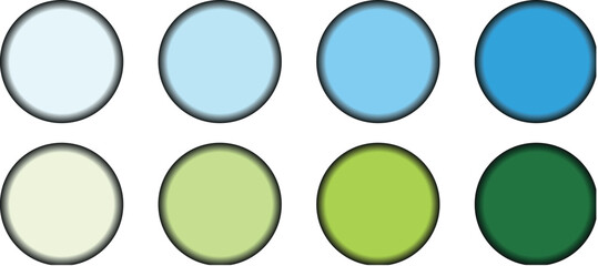 Extensive Vector Pack Featuring Grunge Circle Brush Elements and Stunning Gradient Colorful Illustrations for Artistic and Professional Design Use