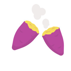 焼き芋のイラスト