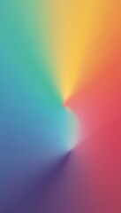 A close up of a rainbow colored background with a curved corner.