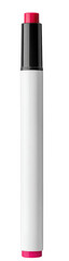 Obraz premium Vertical, cylindrical, cosmetic product. A small, pink-topped, white body tube