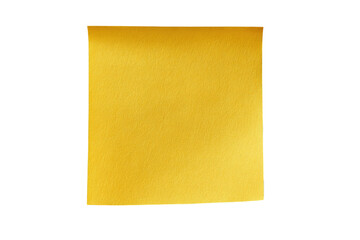 Isolated gold sticky note