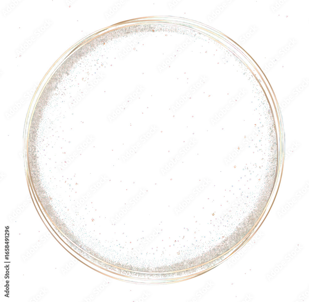 Canvas Prints png two golden circle lines frame illustration background space.