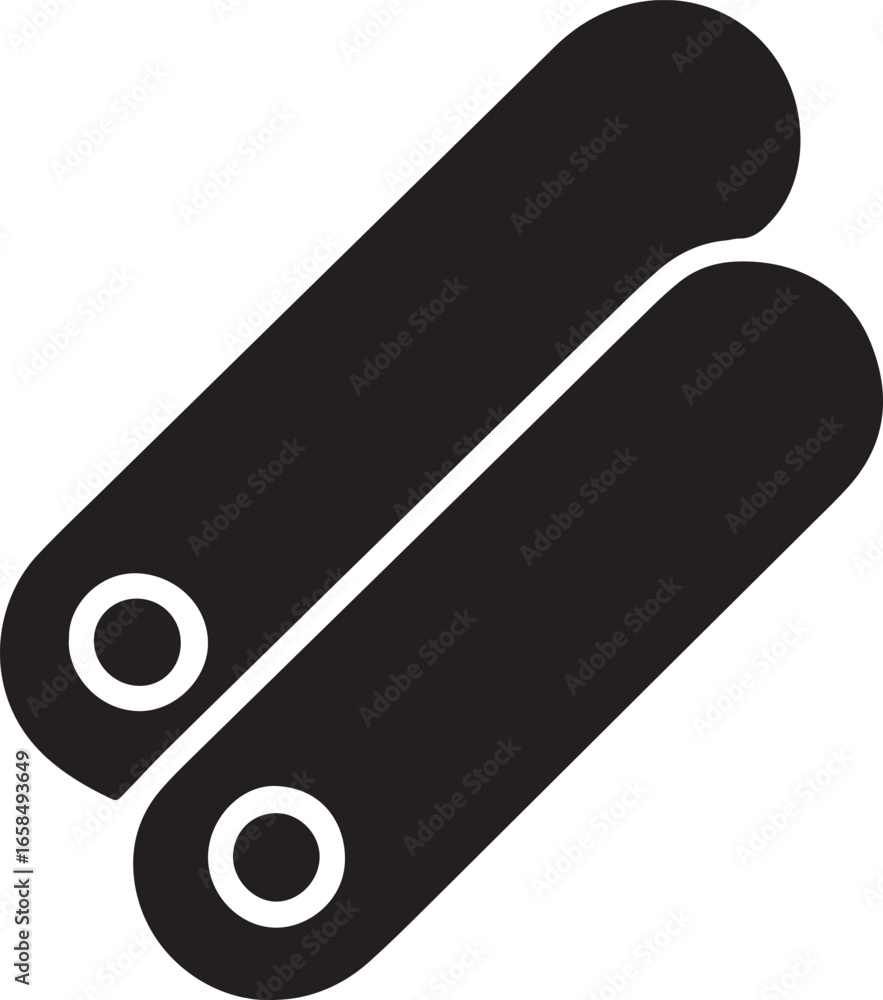 Poster sleek black toggle switch vector illustration for modern interface design and user experience