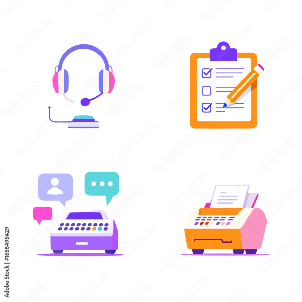 Aufkleber a diverse set of computer icons for web and mobile design
