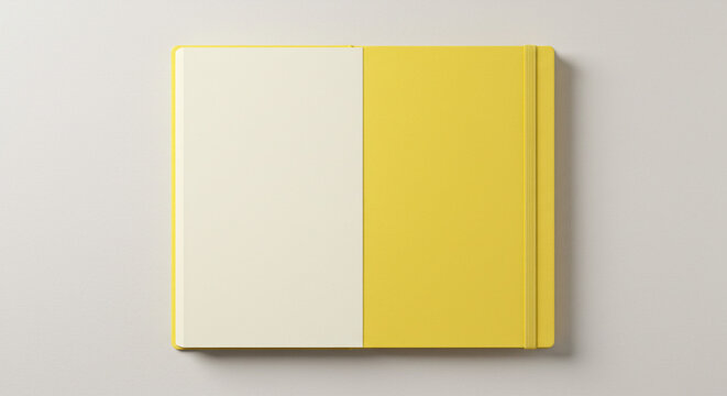 Unleash your creativity with this vibrant yellow notebook for planning, journaling, and professional note-taking
