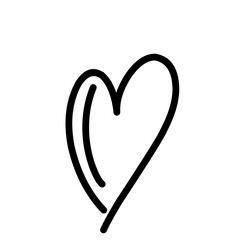 hand drawn heart icon