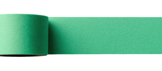 Rolled teal ribbon or tape