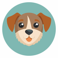 Cartoon Dog Face Logo
