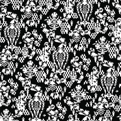 multi colored decorated hand drawn rendered traced embraided ornamental all over base background. repeat pattern geometrical texture border ethnic tribal creative design