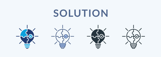 Solution Multiple Style Icon Collection