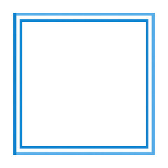 Blank white square with multiple blue borders