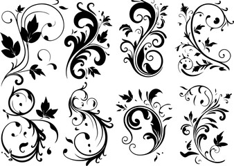 "Silhouette Bear Collection - Wildlife Animal Poses"