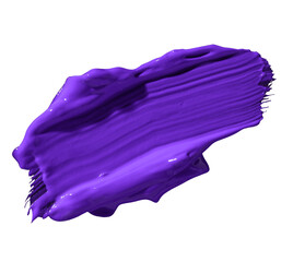 purple paint isolated on transparent background