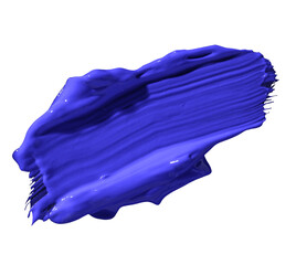 blue paint isolated on transparent background