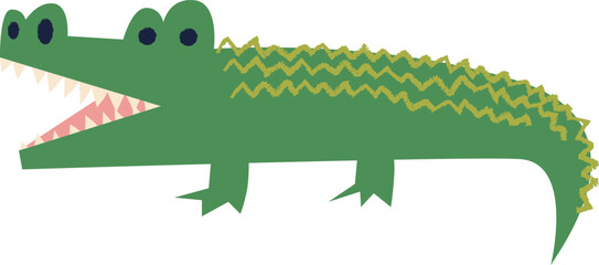 American Alligator in Wildlife Habitat