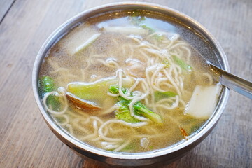 Taiwanese Clam Ramen Noodle in Taipei, Taiwan - 台湾 台北 蛤ラーメン	