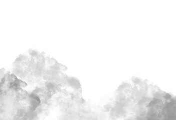 smoke on the white background PNG transparent background isolated graphic resource. © Aiwanzd