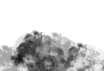 black and white smoke PNG transparent background isolated graphic resource.