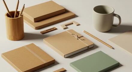 Minimalist Office Supplies for Creative Work and Organization