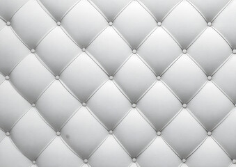 Naklejka premium White tufted leather panel