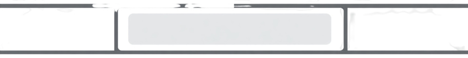 Fototapeta premium Rectangular white appliance panel with dark borders