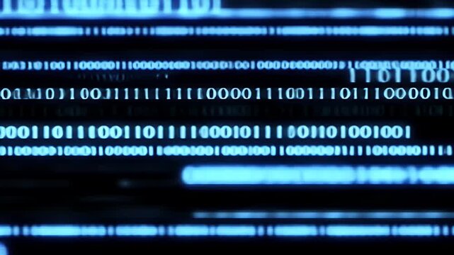 Abstract Binary Code Display