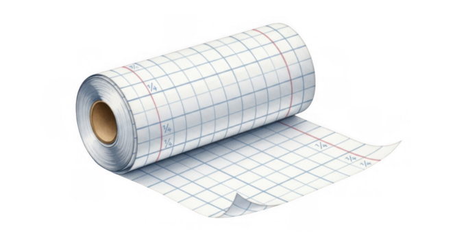 Roll of grid paper, essential tool for architects, designers, and engineers