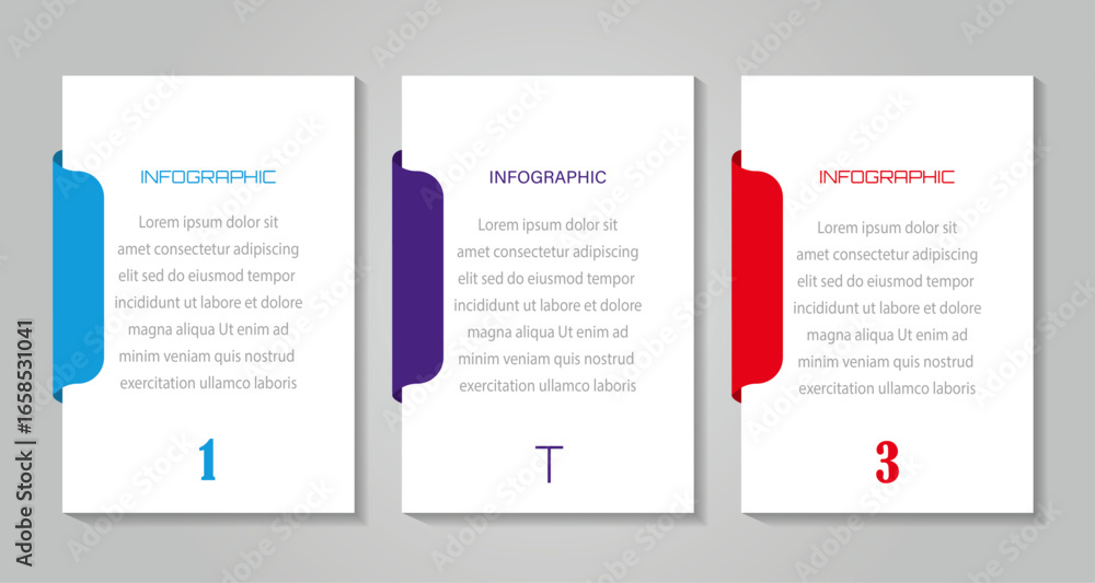 Poster infographic design template with place for your data - vector illustration - modern vector for workf