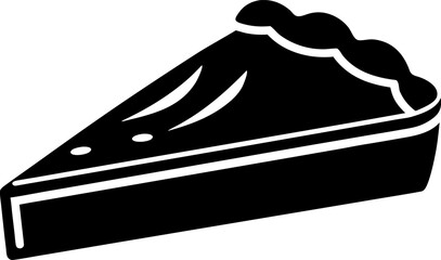 Dessert Pie Slice with Crust Icon