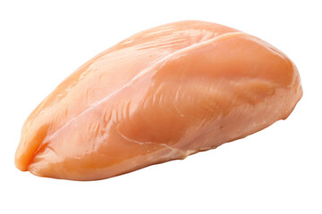 Raw chicken breast fillet isolated on transparent background