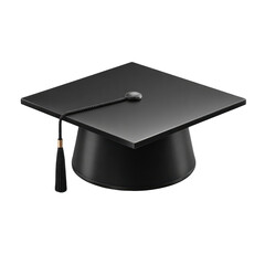 Black graduation cap icon