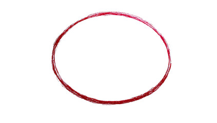 A crimson, circular frame against a black backdrop.  The frame is slightly textured, exhibiting a blurry, mottled appearance