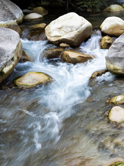 Silk Stream Over Stones