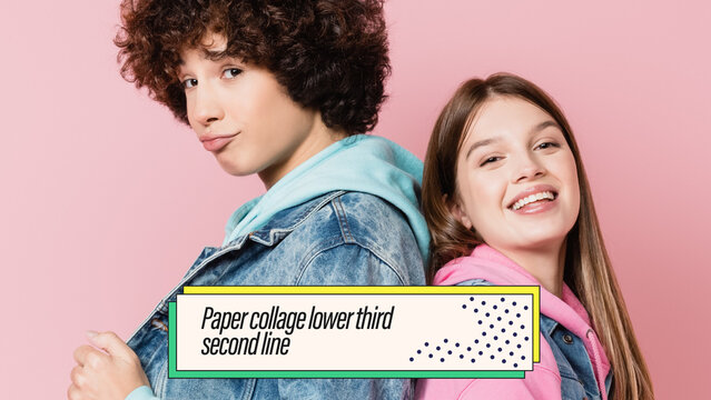 Collage Paper Lower Third