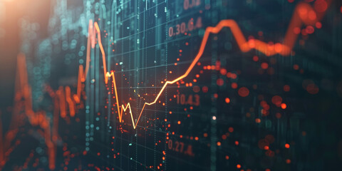 Financial Market Data Analysis With Red Decline Chart