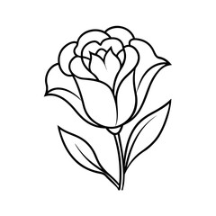  lisianthus flower line art