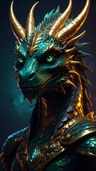 Majestic Dragon Portrait