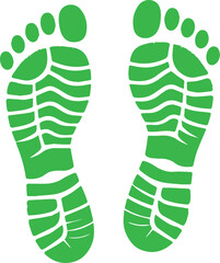 Colorful Footprint Icon