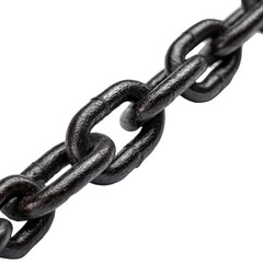 Obraz premium Close-up of a heavy-duty metal chain