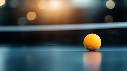 Exciting ping pong match indoor sports arena action shot dynamic environment close-up view engaging competition